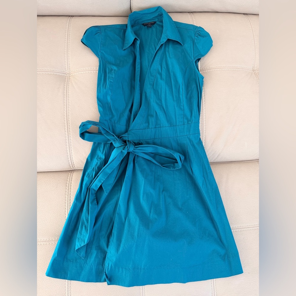 Teal Wrap Dress